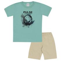 Conjunto Verde Infantil Pulla Bulla Menino - 53476-348 Conjunto Verde Infantil Pulla Bulla Menino - 53476-348