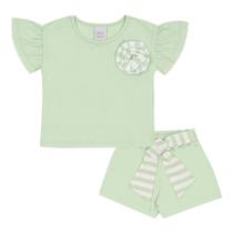 Conjunto Verde Primeiros Passos Menina - 53326-1262 Conjunto Verde Primeiros Passos Menina - 53326-1262