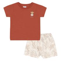 Conjunto Vermelho Bebê Pulla Bulla Menino - 53266-1137