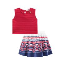 Conjunto Vermelho e Saia com Shorts Embutido Conjunto Vermelho e Saia com Shorts Embutido