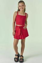 Conjunto Vermelho Infantil Menina Vic&Vicky