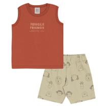 Conjunto Vermelho Primeiros Passos Menino - 53370-1137 Conjunto Vermelho Primeiros Passos Menino - 53370-1137