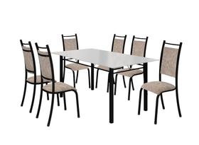 Conjunto Verona 06 Cadeiras com Base Piauí BM Tubulares