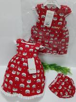 Conjunto Vestido Bebe Menina Bela Fase + Calcinha Verao 301