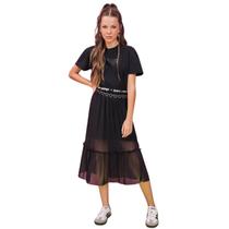 Conjunto Vestido Com Saia De Tule Dway 15328 Conjunto Vestido Com Saia De Tule Dway 15328