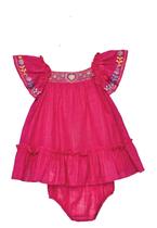 Conjunto Vestido Culote Rosa Infantil Petit Cherie Conjunto Vestido Culote Rosa Infantil Petit Cherie