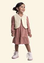 Conjunto Vestido e Colete Infantil Glinny 21530