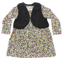 Conjunto Vestido e Colete Kely&ampKety Estampado