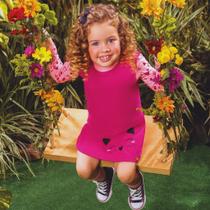 Conjunto Vestido Moletom E Blusa Cotton Alenice Infantil Feminino Conjunto Vestido Moletom E Blusa Cotton Alenice Infantil Feminino