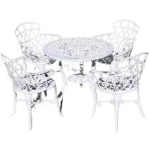 Conjunto Viena Infantil Mesa com 4 Cadeiras Alumínio Fundido