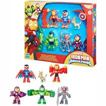 Conjunto Vingadores em Armadura Playskool Marvel Hasbro
