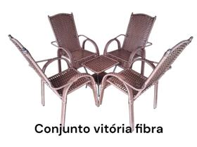 Conjunto vitória fibra sintética para Areia jardim terraço varanda e sala
