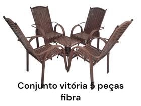 Conjunto Vitória fibra sintética para Areia jardim terraço varanda e sala Conjunto Vitória fibra sintética para Areia jardim terraço varanda e sala