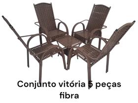 Conjunto Vitória fibra sintética para Areia jardim terraço varanda e sala Conjunto Vitória fibra sintética para Areia jardim terraço varanda e sala