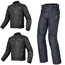 Conjunto X11 Calça Versa + Jaqueta Iron 3 Preta Motocicleta Conjunto X11 Calça Versa + Jaqueta Iron 3 Preta Motocicleta