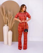 Conjunto xadrez feminino tamanho M Conjunto xadrez feminino tamanho M