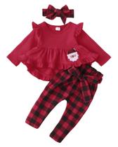 Conjunto xadrez Kucnuzki Toddler Girl de 2 a 3 anos