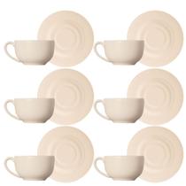 Conjunto Xícara Chá Com Pires Alleanza Basic Colors