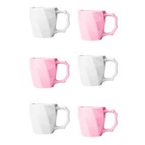 Conjunto Xícara de Café Canequinha Cerâmica 120ml Coloridas Cores Diversas