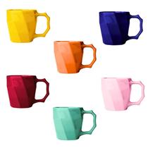 Conjunto Xícara de Café Canequinha Cerâmica 120ml Coloridas Kits Cores Diversas