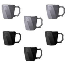 Conjunto Xícara de Café Canequinha Cerâmica 120ml Kit 6 unidades Cores Diversas Conjunto Xícara de Café Canequinha Cerâmica 120ml Kit 6 unidades Cores Diversas