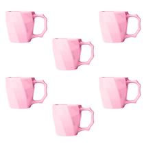 Conjunto Xícara de Café Canequinha Cerâmica 120ml Kit 6 unidades Cores Diversas Conjunto Xícara de Café Canequinha Cerâmica 120ml Kit 6 unidades Cores Diversas