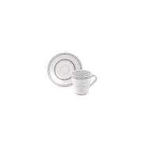 Conjunto Xícara e Pires de Café Tramontina Gabrielle em Porcelana Decorada Conjunto Xícara e Pires de Café Tramontina Gabrielle em Porcelana Decorada