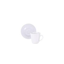 Conjunto Xícara e Pires de Café Tramontina Mesh em Porcelana, 70 ml 2 Peças Conjunto Xícara e Pires de Café Tramontina Mesh em Porcelana, 70 ml 2 Peças