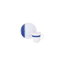 Conjunto Xícara e Pires de Café Tramontina Soho em Porcelana Decorada 70 ml 2 Peças
