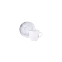 Conjunto Xícara e Pires de Chá Tramontina Arbo em Porcelana Decorada 200 ml 2 Peças