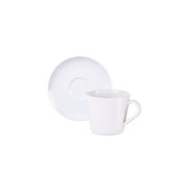 Conjunto Xícara e Pires de Chá Tramontina Leonora em Porcelana 185 ml 2 Peças 96010/237 Conjunto Xícara e Pires de Chá Tramontina Leonora em Porcelana 185 ml 2 Peças 96010/237