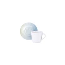 Conjunto Xícara e Pires de Chá Tramontina Polaris em Porcelana Decorada, 185 ml 2 Peças Conjunto Xícara e Pires de Chá Tramontina Polaris em Porcelana Decorada, 185 ml 2 Peças
