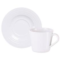 Conjunto Xícara e Pires de Chá Tramontina Vibrare em Porcelana 185 ml 2 Peças