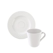 Conjunto Xícara Pires Café Tramontina Ingrid Porcelana Conjunto Xícara Pires Café Tramontina Ingrid Porcelana