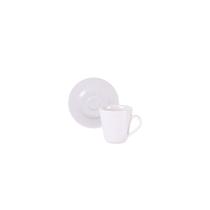 Conjunto Xícara Pires Café Tramontina Mesh Porcelana 70ml