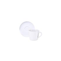 Conjunto Xícara Pires Chá Leonora Porcelana 185ml 2pçs Conjunto Xícara Pires Chá Leonora Porcelana 185ml 2pçs