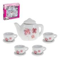 Conjunto Xícaras Chá Porcelana Brincando Casinha Borboleta Conjunto Xícaras Chá Porcelana Brincando Casinha Borboleta
