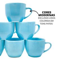 Conjunto Xícaras Kit 6 Peças Porcelana Chicara Chá e Café 170ML - RR PORCELANAS