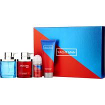 Conjunto Yacht Man - Edt Spray 3.4 Oz Azul e Vermelho