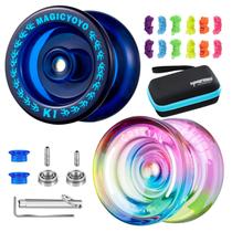 Conjunto Yo-Yo MAGICYOYO K2 Gradient e K1 azul escuro, pacote com 2 unidades Conjunto Yo-Yo MAGICYOYO K2 Gradient e K1 azul escuro, pacote com 2 unidades