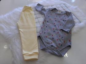 Conjuntop Body e calçam 100% algodão Roby Kids Tam. G Conjuntop Body e calçam 100% algodão Roby Kids Tam. G