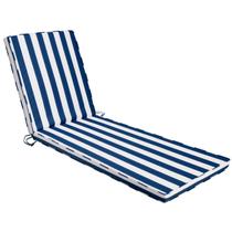 Conjuntos de 2 Cojines para Tumbona de Jardín Iheqard Azul+Blanco Conjuntos de 2 Cojines para Tumbona de Jardín Iheqard Azul+Blanco
