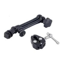 Conjuntos de acessórios de câmera kit de filme de equipamento dslr de 11 polegadas articulando braço mágico+clipe de alicate de caranguejo super grampo para filmadora lcd