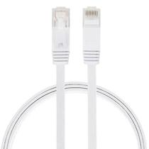 Conjuntos de acessórios de computador 0,5 m cat6 ultrafino flat ethernet rede lan cabo patch lead rj45 branco