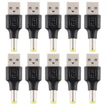 Conjuntos de acessórios de computador 10pcs 5.5x2.5mm macho para usb 2.0 macho conector de alimentação dc Conjuntos de acessórios de computador 10pcs 5.5x2.5mm macho para usb 2.0 macho conector de alimentação dc