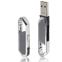 Conjuntos de acessórios de computador 2gb chaveiros metálicos estilo usb 2.0 flash disk cinza