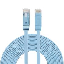 Conjuntos de acessórios de computador 5m cat6 ultrafino flat ethernet rede lan cabo patch lead rj45 azul