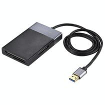 Conjuntos de acessórios de computador 6 em 1 multifunções dual usb 3.0 + xqd + cf + tf + leitor de cartão sd