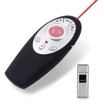 Conjuntos de acessórios de computador apresentador multimídia sem fio 2.4ghz com ponteiro laser receptor usb para pc/laptop - HUOGUO