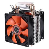 Conjuntos de acessórios de computador coolage amd cpu dissipador de calor ventilador de resfriamento de rolamento hidráulico ventilador de refrigeração duplo de 3 pinos para intel lga775
